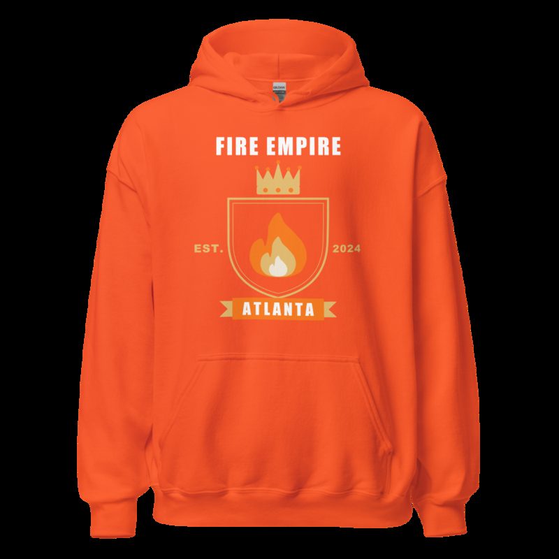 Fire Empire Atlanta Crest Lux Hoodie Orange