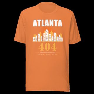 Fire Empire Atlanta 404 Skyline Empire Tee Burnt Orange