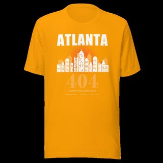 Fire Empire Atlanta 404 Skyline Empire Tee Gold