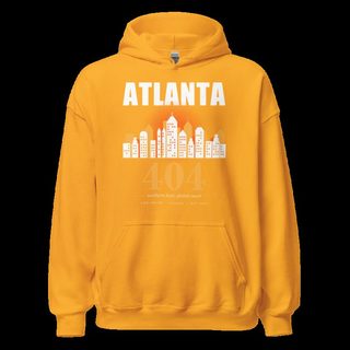 Fire Empire Atlanta 404 Skyline Empire Hoodie Gold