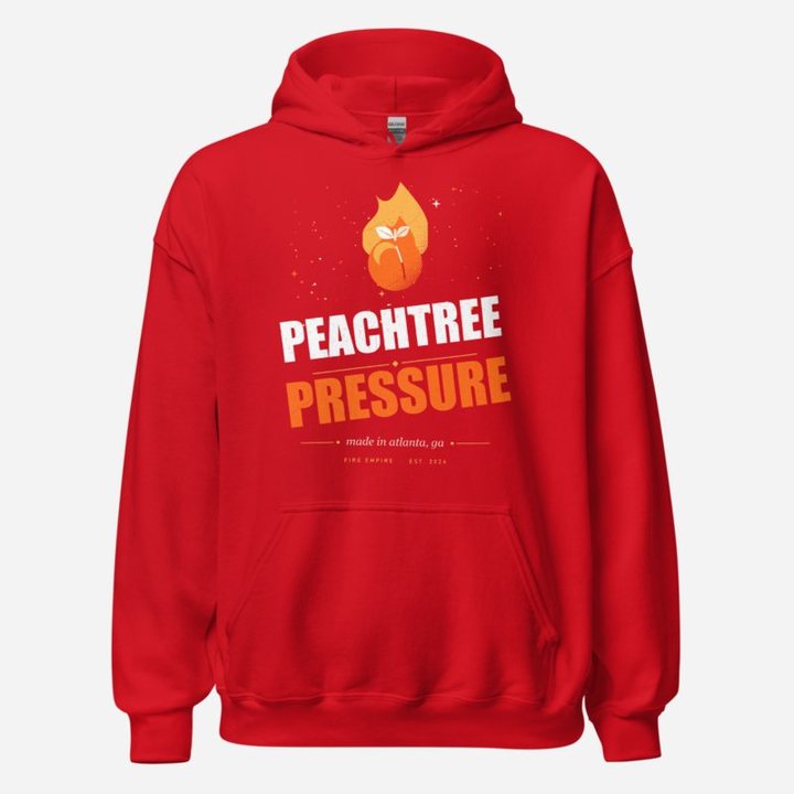 Fire Empire Peachtree Pressure Empire Hoodie in Red