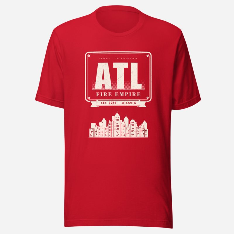 Fire Empire ATL Plate Empire Tee in Red