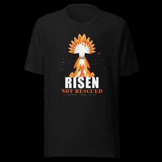 Fire Empire Risen Not Rescued Empire Tee Black