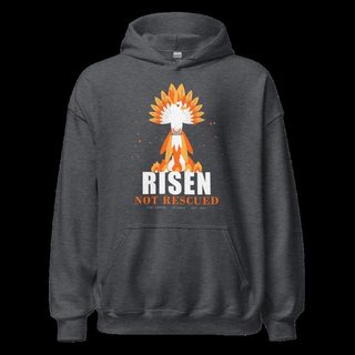 Fire Empire Risen Not Rescued Empire Hoodie Dark Heather