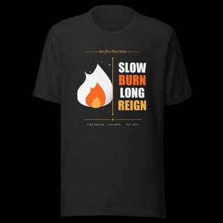 Fire Empire Slow Burn Long Reign Empire Tee Black Heather