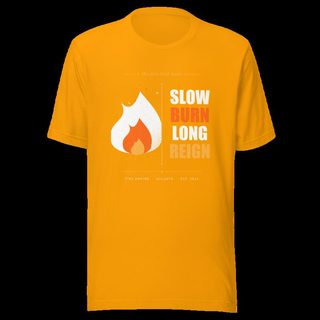 Fire Empire Slow Burn Long Reign Empire Tee Gold