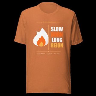 Fire Empire Slow Burn Long Reign Empire Tee Heather Autumn
