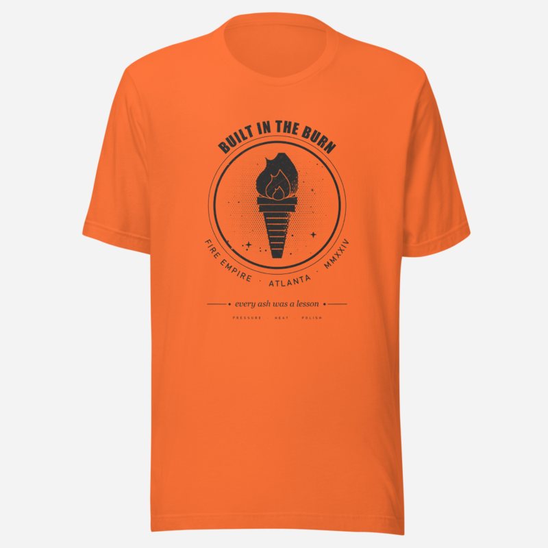 Fire Empire Built In The Burn Empire Tee in Orange
