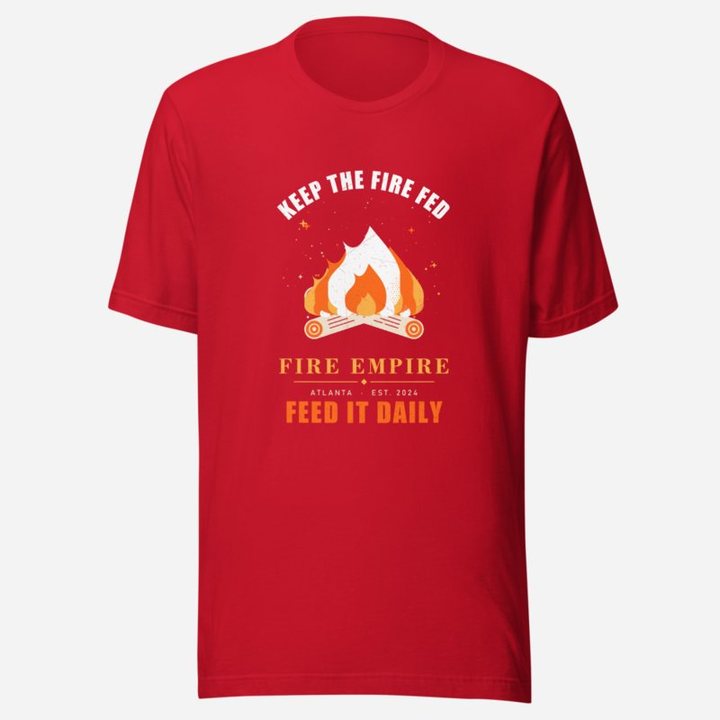Fire Empire Keep The Fire Fed Empire Tee in Red