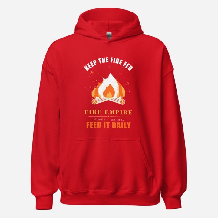 Fire Empire Keep The Fire Fed Empire Hoodie in Red