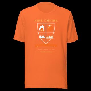 Fire Empire Empire Of Fire Shield Empire Tee Orange
