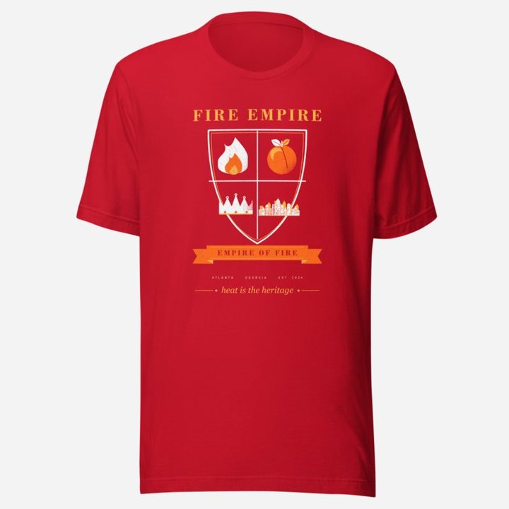 Fire Empire Empire Of Fire Shield Empire Tee in Red