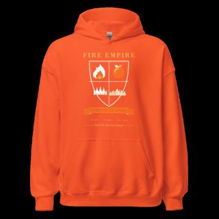 Fire Empire Empire Of Fire Shield Empire Hoodie Orange
