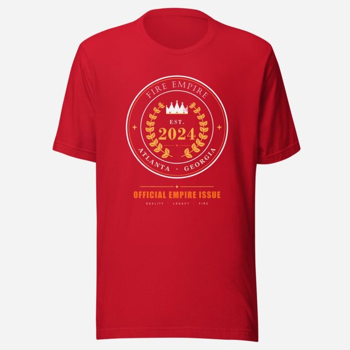 Fire Empire Laurel Seal 2024 Empire Tee in Red