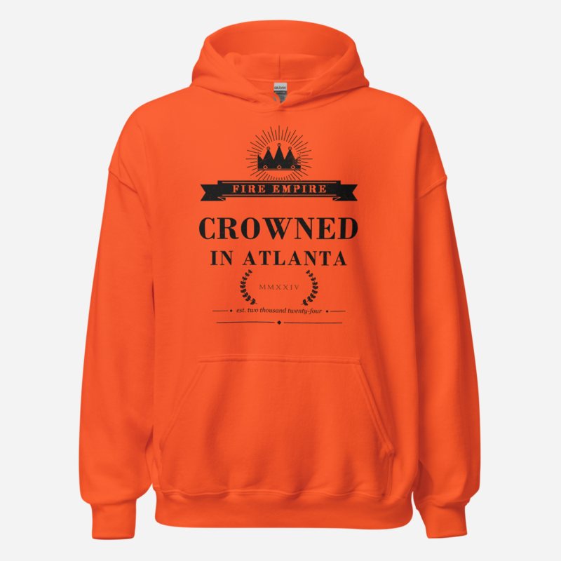 Fire Empire Crowned In Atlanta Empire Hoodie in Orange