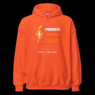 Fire Empire Progress Is Never Silent Empire Hoodie Orange