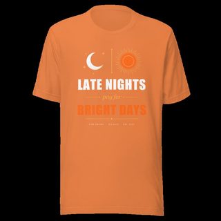 Fire Empire Late Nights Bright Days Empire Tee Burnt Orange