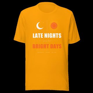Fire Empire Late Nights Bright Days Empire Tee Gold