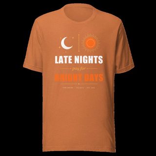 Fire Empire Late Nights Bright Days Empire Tee Heather Autumn
