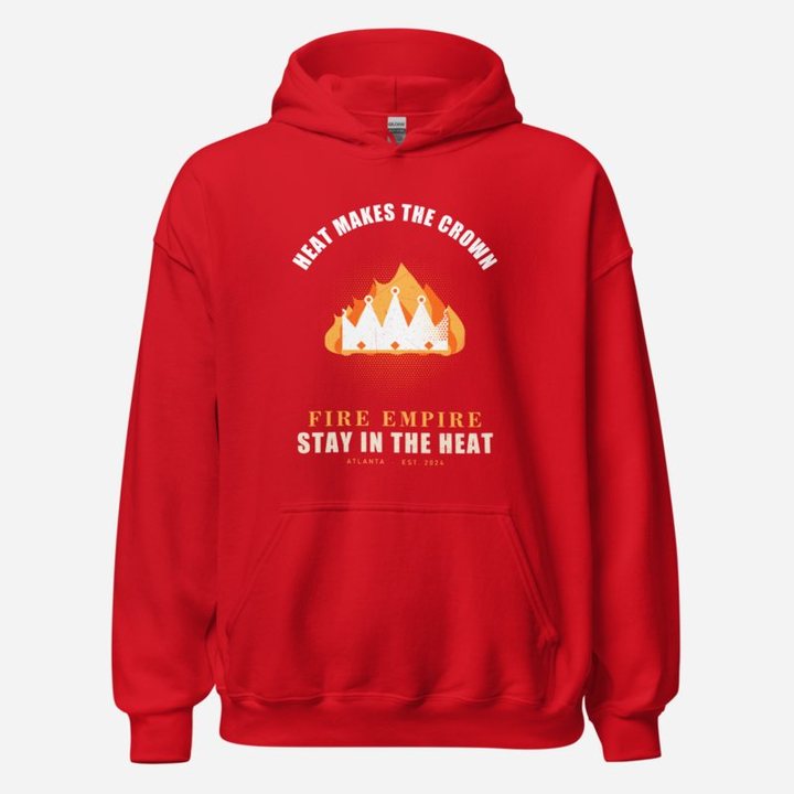 Fire Empire Heat Makes The Crown Empire Hoodie in Red