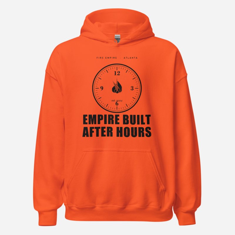 Fire Empire Empire Built After Hours Empire Hoodie in Orange
