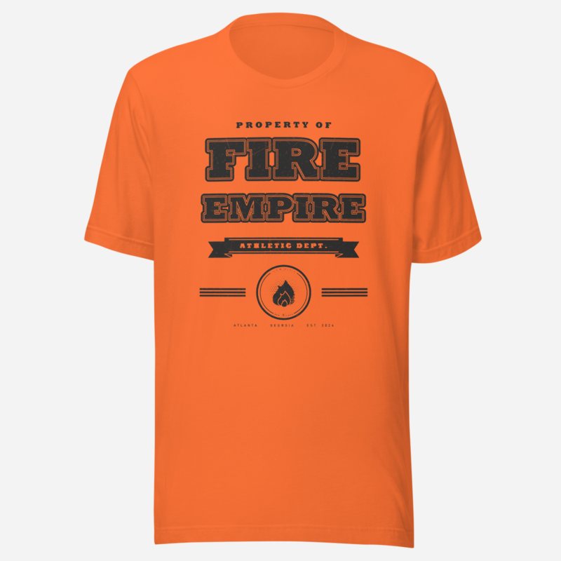 Fire Empire Empire Athletic Dept Empire Tee in Orange