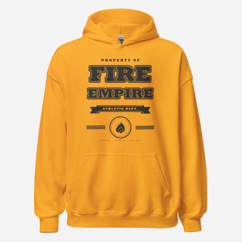 Fire Empire Empire Athletic Dept Empire Hoodie in Gold