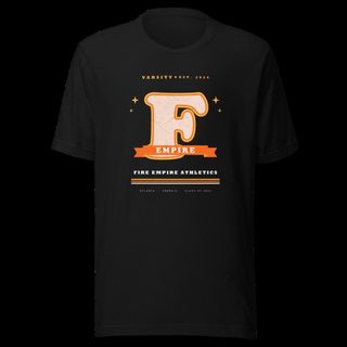 Fire Empire Varsity F Letterman Empire Tee Black