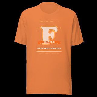 Fire Empire Varsity F Letterman Empire Tee Burnt Orange