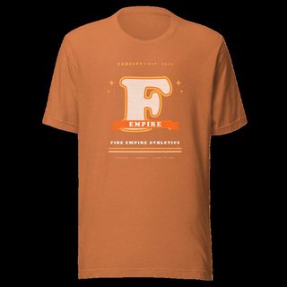 Fire Empire Varsity F Letterman Empire Tee Heather Autumn