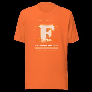 Fire Empire Varsity F Letterman Empire Tee Orange
