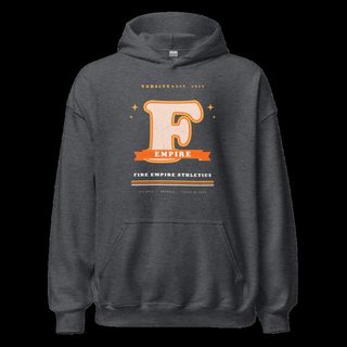 Fire Empire Varsity F Letterman Empire Hoodie Dark Heather