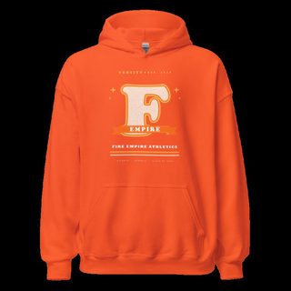 Fire Empire Varsity F Letterman Empire Hoodie Orange