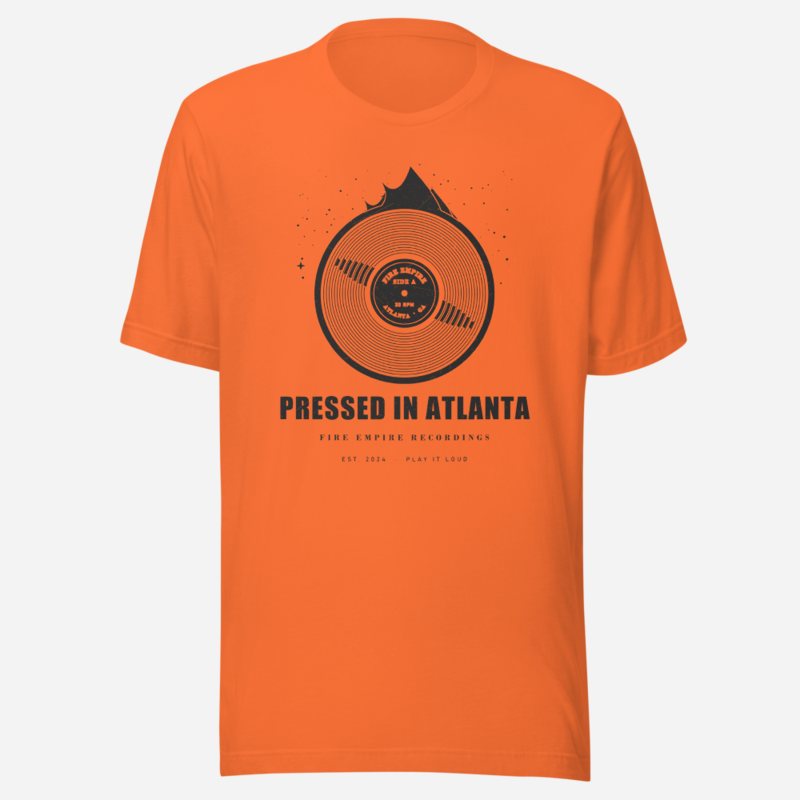 Fire Empire Pressed In Atlanta Empire Tee in Orange