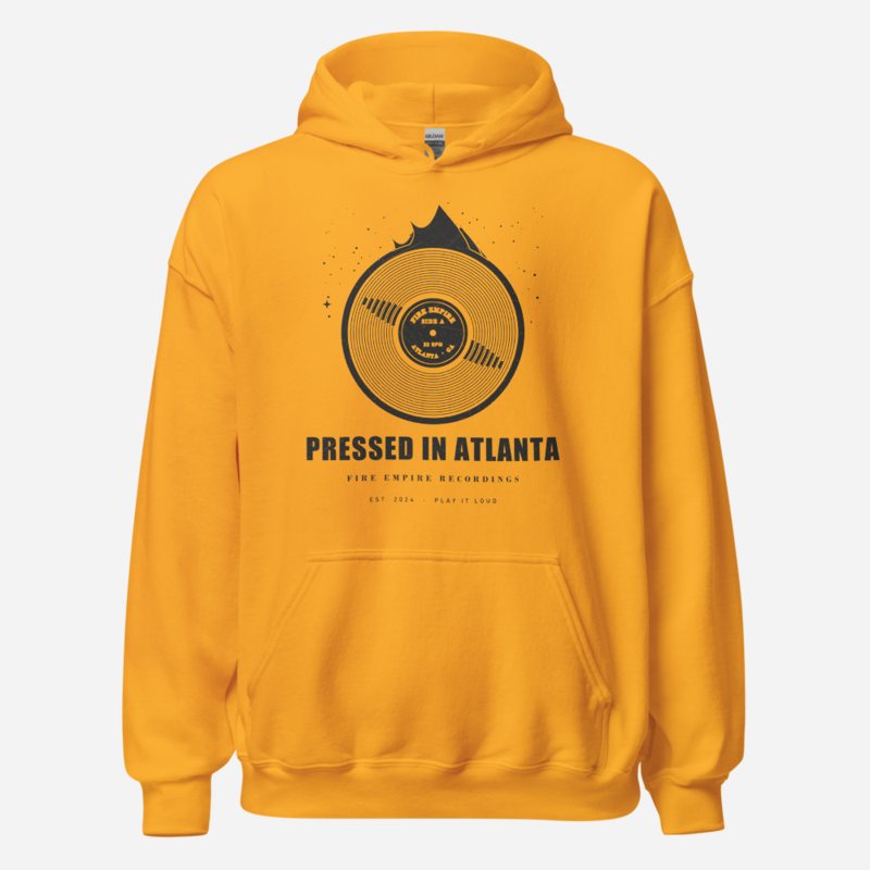 Fire Empire Pressed In Atlanta Empire Hoodie in Gold