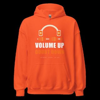 Fire Empire Volume Up Doubt Down Empire Hoodie Orange