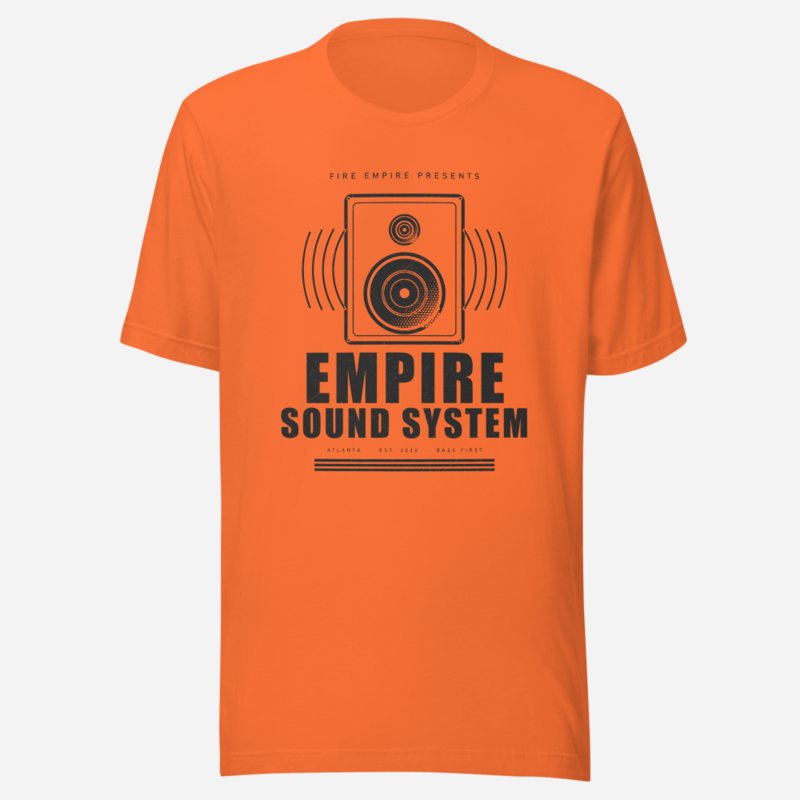 Fire Empire Empire Sound System Empire Tee in Orange