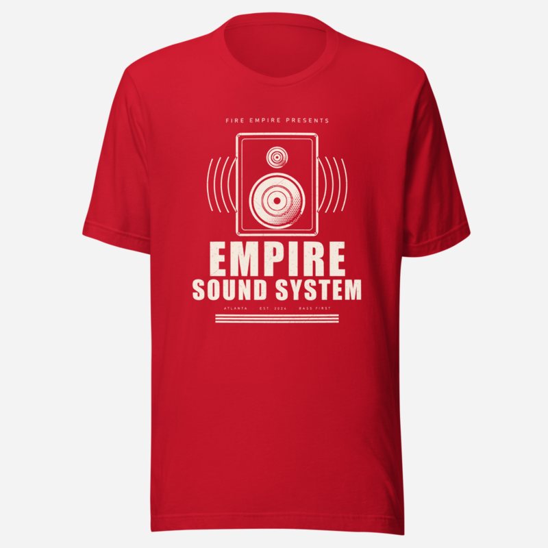 Fire Empire Empire Sound System Empire Tee in Red