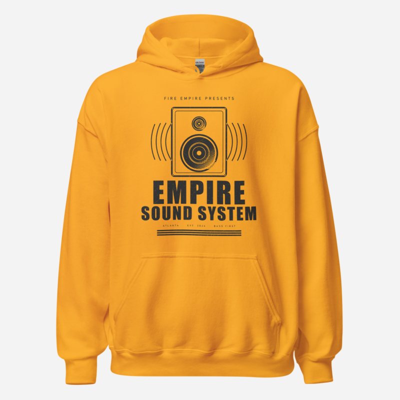 Fire Empire Empire Sound System Empire Hoodie in Gold