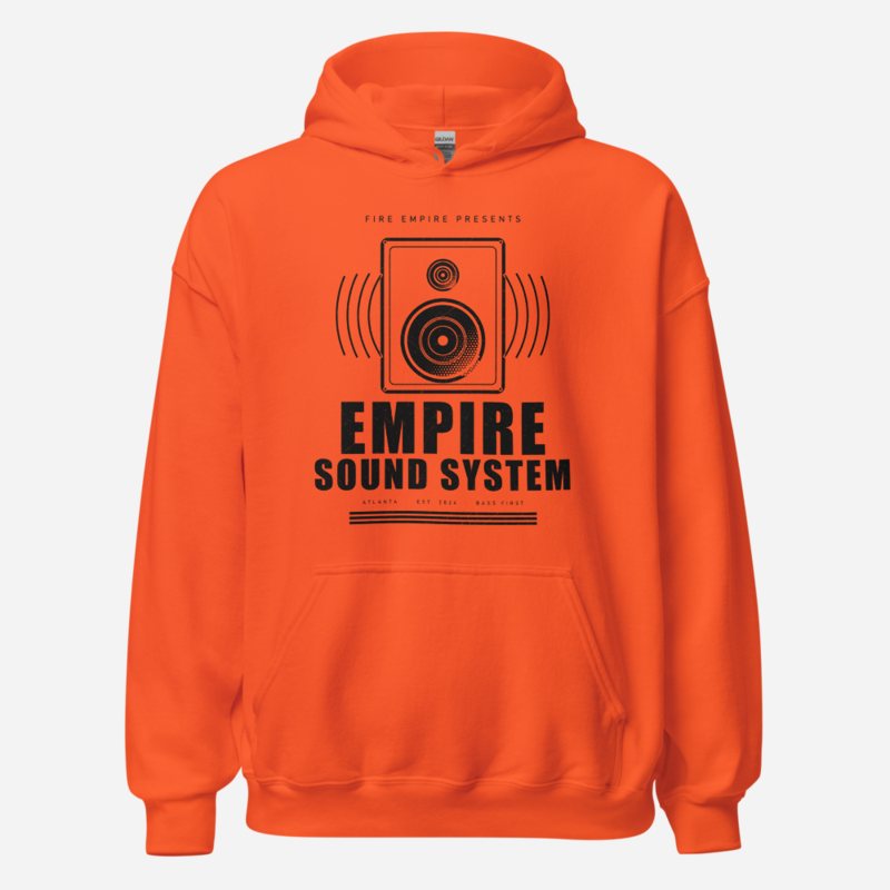 Fire Empire Empire Sound System Empire Hoodie in Orange