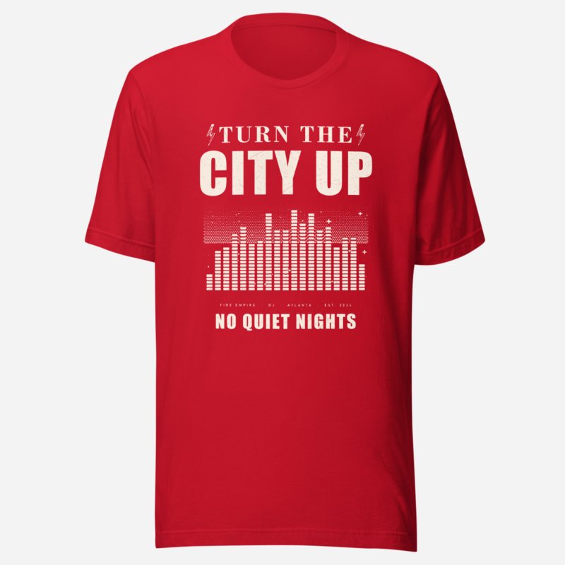 Fire Empire Turn The City Up Empire Tee in Red