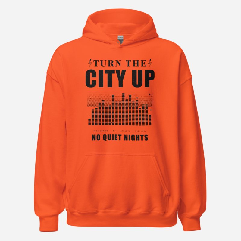 Fire Empire Turn The City Up Empire Hoodie in Orange