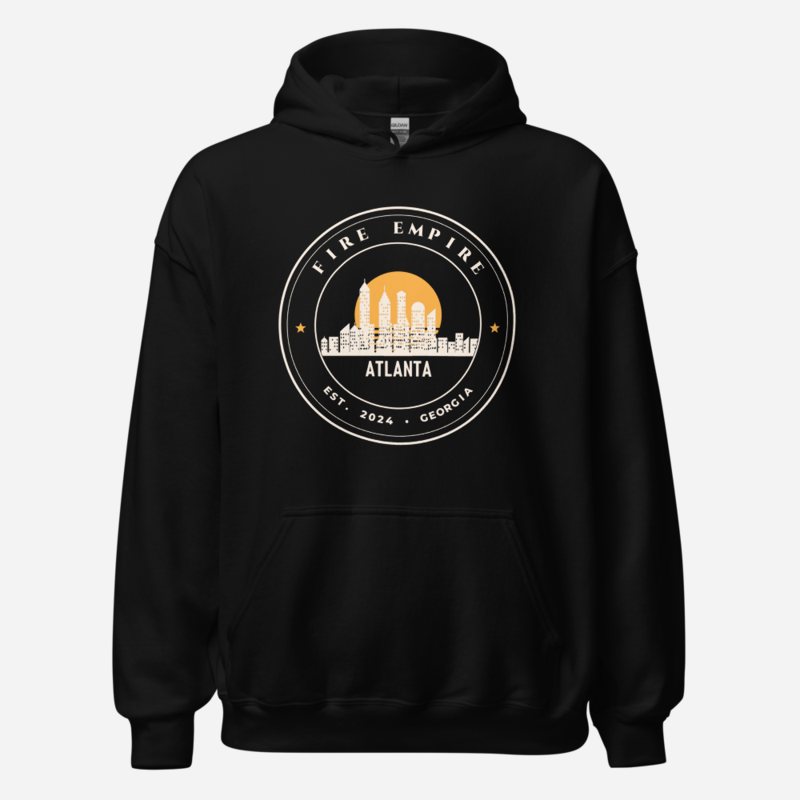 Fire Empire Atlanta Crest Hoodie in Black
