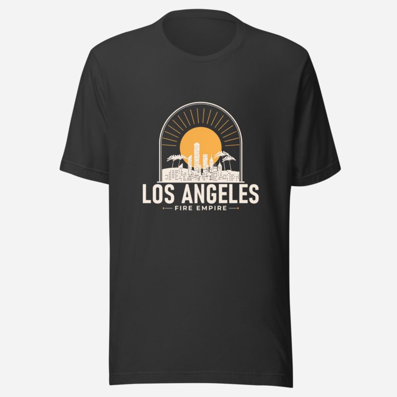 Fire Empire Los Angeles Skyline Tee Dark Grey