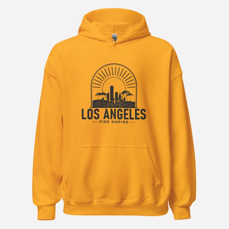 Fire Empire Los Angeles Skyline Hoodie Gold