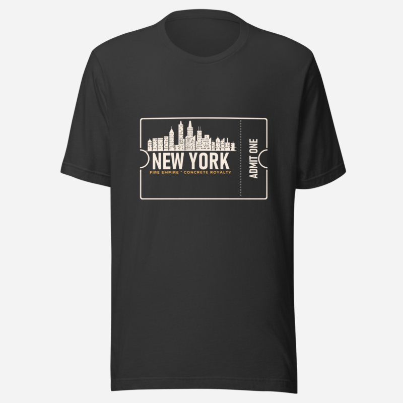 Fire Empire New York Ticket Tee Dark Grey