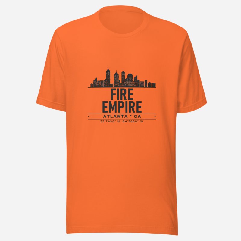 Fire Empire Atlanta Coordinates Tee Orange