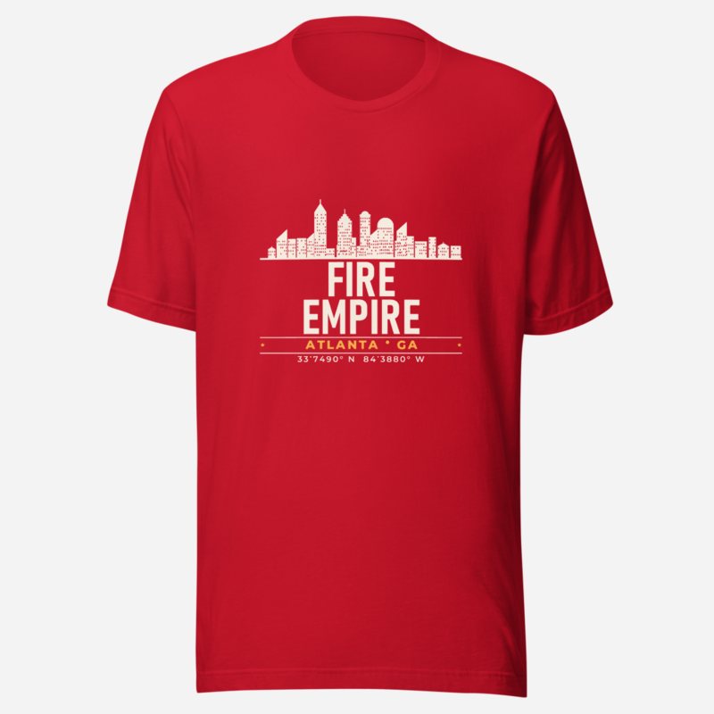Fire Empire Atlanta Coordinates Tee Red