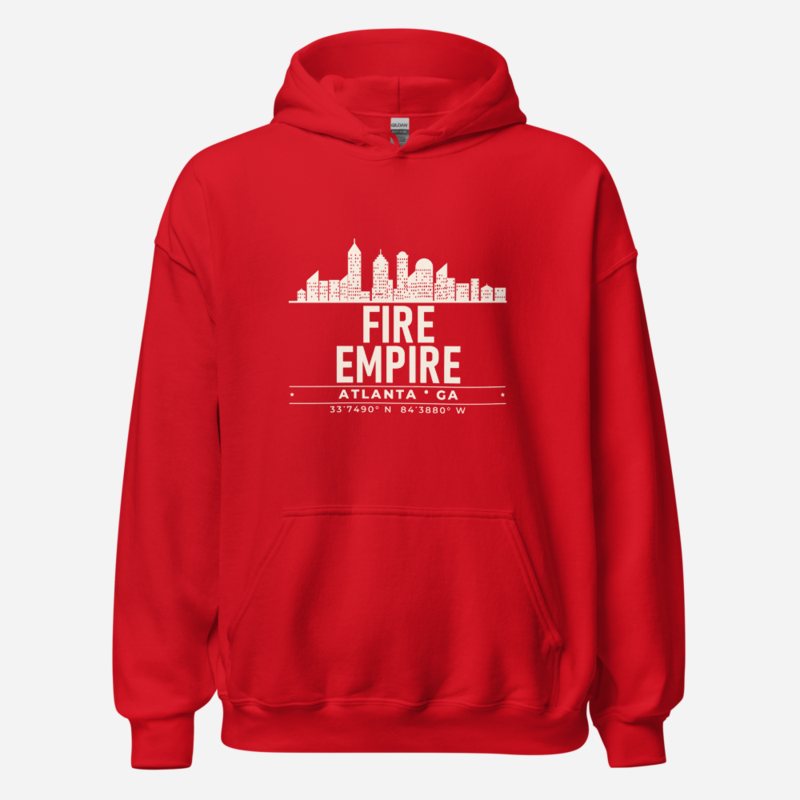 Fire Empire Atlanta Coordinates Hoodie Red