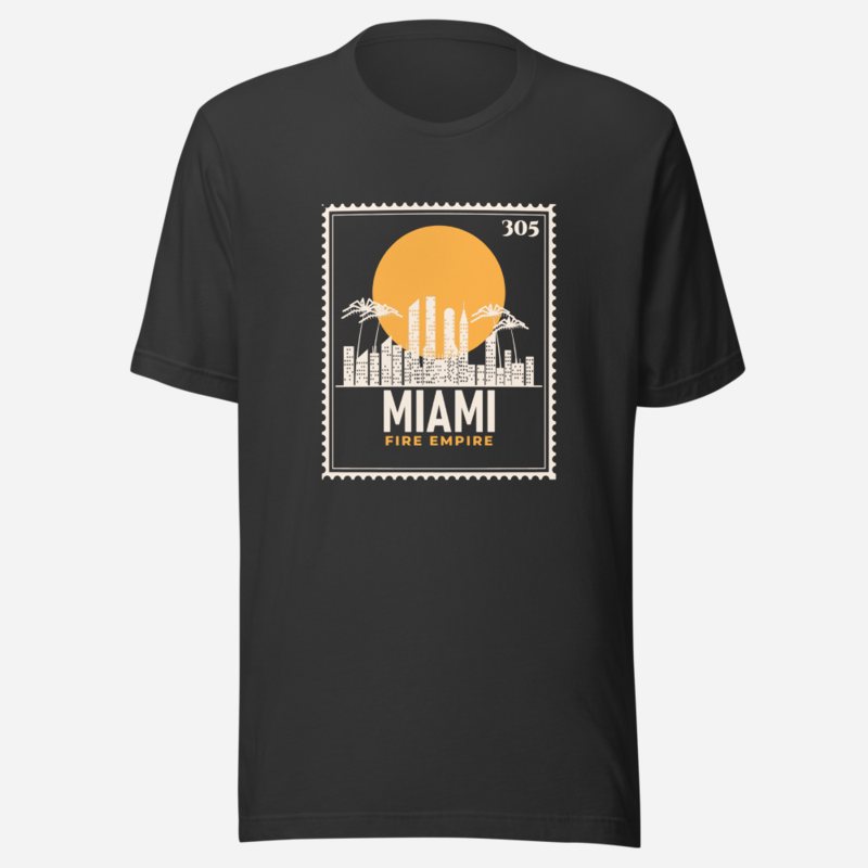 Fire Empire Miami Stamp Tee Dark Grey